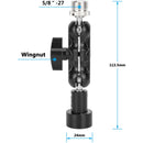 CAMVATE Mini Ball Arm Mount Microphone Clamp Adapter