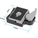 CAMVATE 200PL-14 RC2 Quick Release Plate with Clamp Base for Manfrotto 323