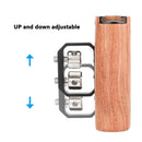 CAMVATE Wooden Handgrip with 1/4"-20 Thumbscrews for Mounting