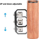 CAMVATE Wooden Handgrip with 1/4"-20 Thumbscrews for Mounting