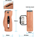 CAMVATE Wooden Handgrip with 1/4"-20 Thumbscrews for Mounting