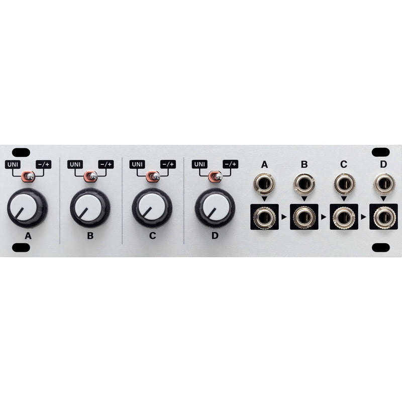 intellijel Quadratt 1U Quad Attenuator, Attenuverter, Mixer, and DC Voltage Source Eurorack Module