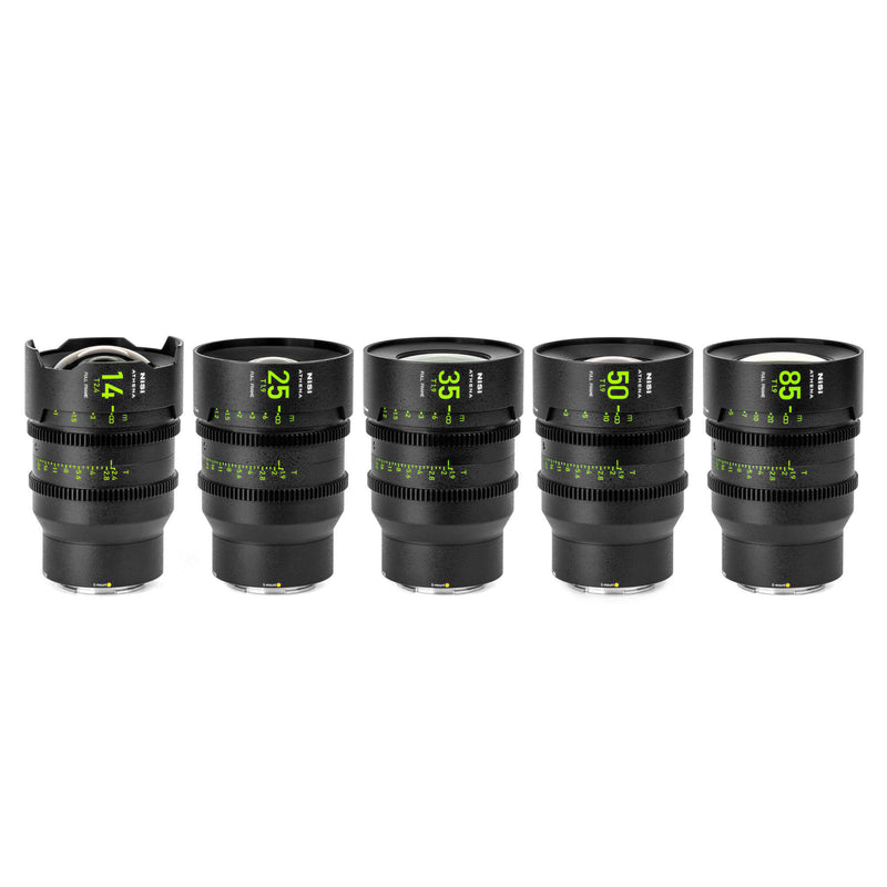 NiSi ATHENA PRIME T2.4/1.9 Full-Frame 5-Lens Kit (E Mount)