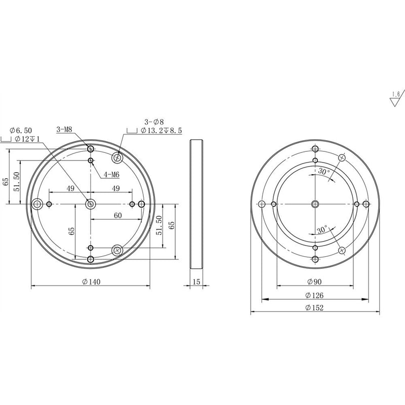 iOptron 8" MiniPier for HAE69, HAE43 & HAZ71 Mounts