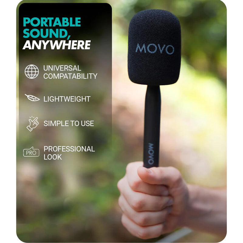Movo Photo WMX-HM Handle for Wireless Microphones