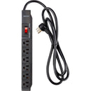 Watson 6-Outlet Surge Protector (1200 Joules, Black)