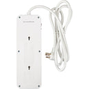 Watson 8-Outlet Surge Protector with USB (2450 Joules, White)