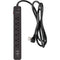 Watson 6-Outlet Surge Protector with USB (450 Joules, Black)