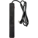 Watson 6-Outlet Surge Protector with USB (450 Joules, Black)