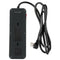 Watson 8-Outlet Surge Protector with USB (2450 Joules, Black)
