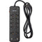 Watson 10-Outlet Surge Protector with USB (2450 Joules, Black)