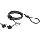 Rocstor Rocbolt C22 Slim Security Cable With Key Lock and 2 Keys (6', TAA)