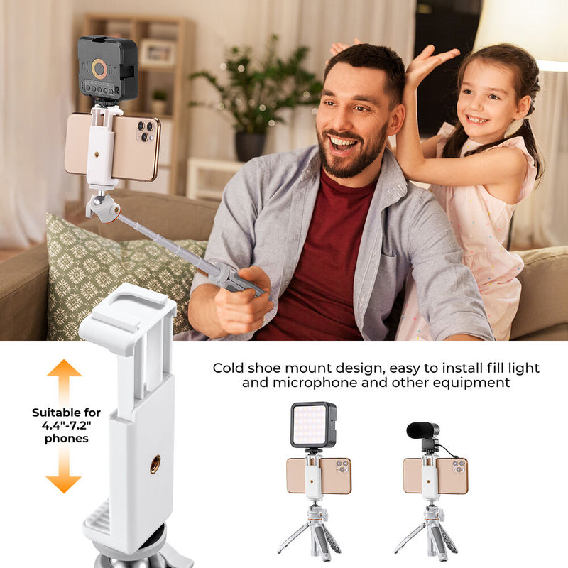 K&F Concept Desktop Tripod with Bluetooth (Silver)