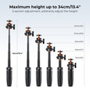 K&F Concept Desktop Tripod with Bluetooth (Black)