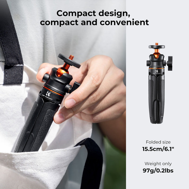 K&F Concept Desktop Tripod with Bluetooth (Black)