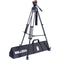 Miller AirV Fluid Head with Toggle LW Aluminum Tripod, Mid-Level Spreader, Rubber Feet & Soft Case Kit