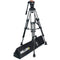 Miller Versa CXV8 Head, 75 Sprinter II 2-Stage CF Tripod, Mid-Level Spreader, Rubber Feet & Soft Case Kit