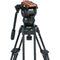 Miller Versa CXV8 Head, Toggle 2-Stage Alloy Tripod, Mid-Level Spreader, Rubber Feet & Soft Case Kit
