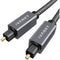 iVANKY Braided Optical TOSLINK Audio Cable (6', Gray/Black)