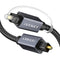 iVANKY Braided Optical TOSLINK Audio Cable (10', Gray/Black)