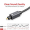 iVANKY Braided Optical TOSLINK Audio Cable (15', Gray/Black)
