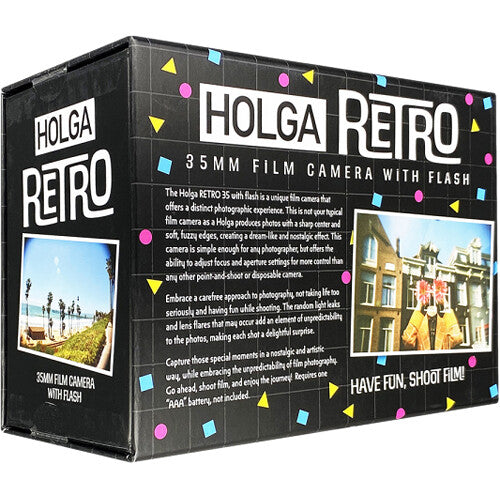 Holga Retro 135FC Camera with Flash (Retro Neon)