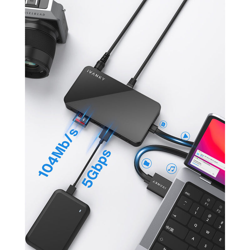 iVANKY 12-Port Dual USB-C Docking Station
