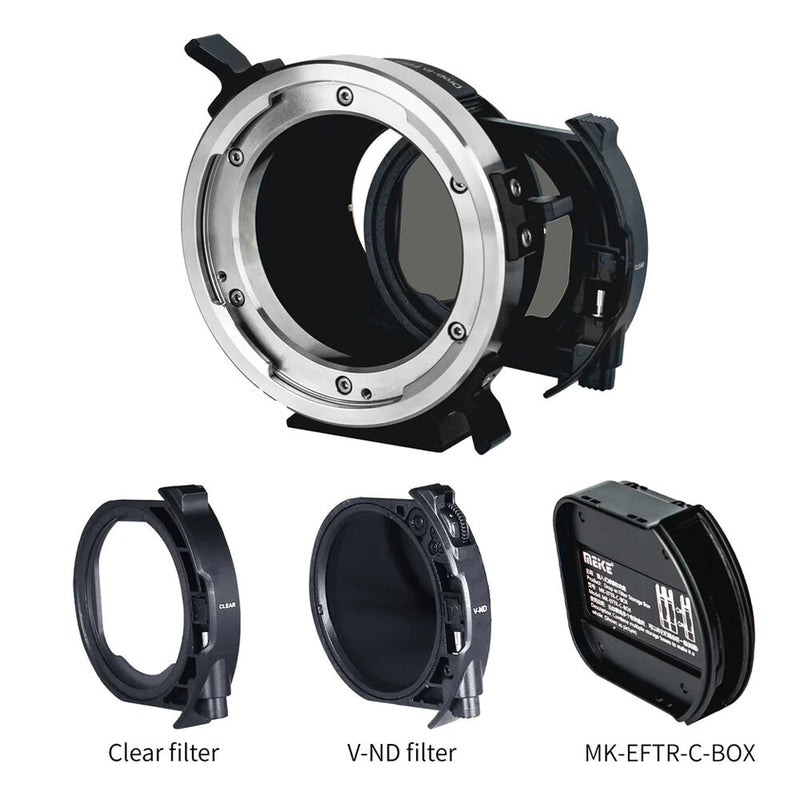 Meike FUJIFILM X Mount Camera to PL Mount Lens Adapter with Variable ND + Clear Filters