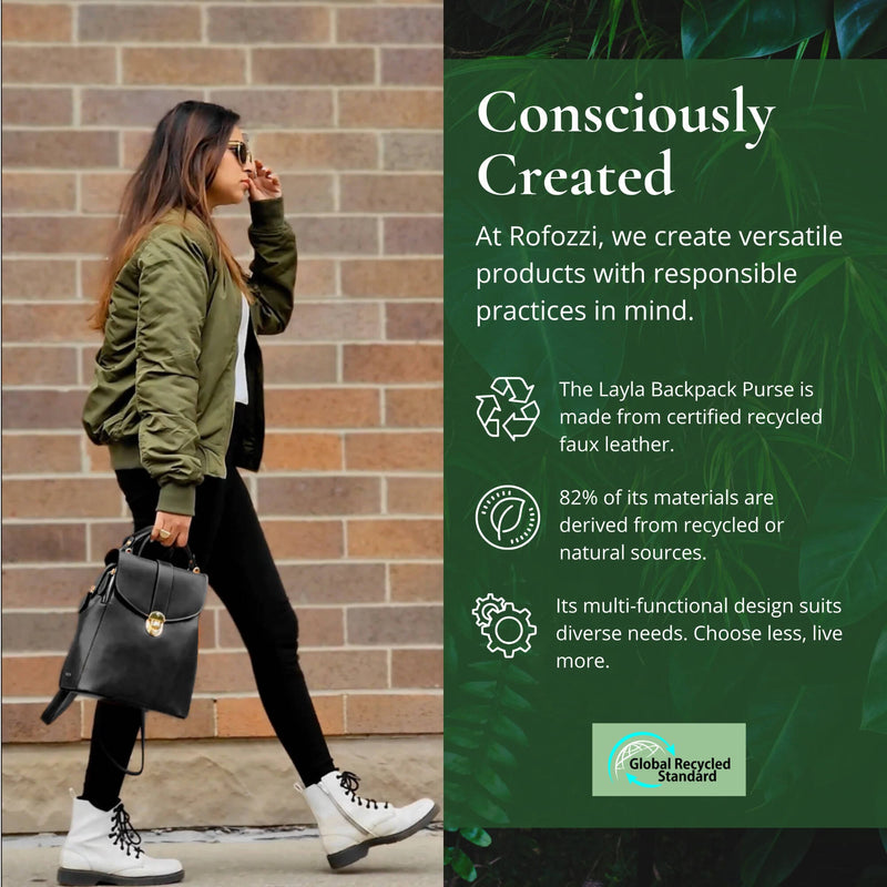 Rofozzi Layla Tablet Backpack (Black)