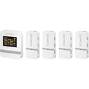 Comica Audio Vimo Q Mini 4-Person Wireless Microphone System for Cameras & Smartphones (White, 2.4 GHz)