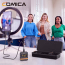 Comica Audio Vimo Q Mini 4-Person Wireless Microphone System for Cameras & Smartphones (White, 2.4 GHz)