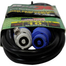 ProX 14 AWG High-Performance powerCON-Type Grey Male to Blue Male Cable (10')
