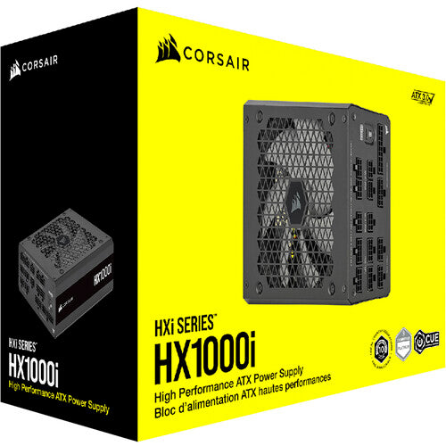 Corsair HX1000i 1000W 80 Plus Platinum Modular ATX Power Supply (Black)