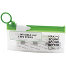Bubblebee Industries Invisible Lav Covers Moleskin Big Bag Kit with Tape Strips (120-Pack, White)