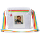 Polaroid Spectrum Box Camera Bag (White with Multicolor Strap)