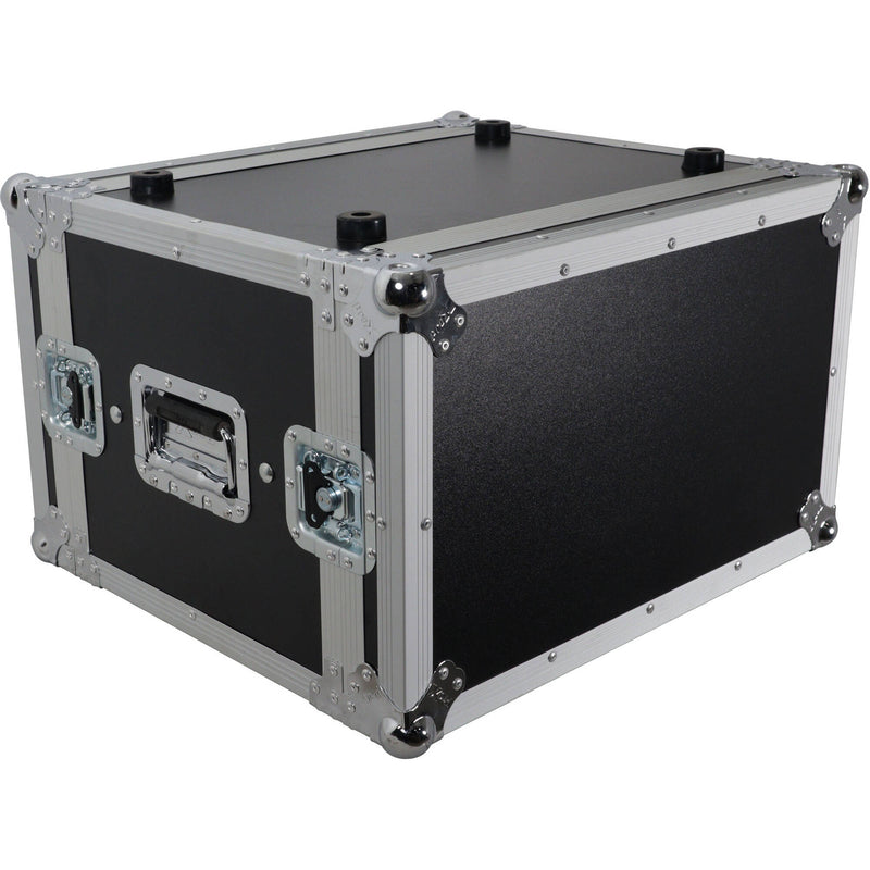 ProX Vertical Effects Rack 14" Deep Front to Rear Rail with Handles (6 RU)