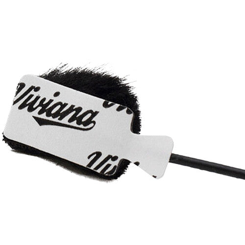 Viviana Fur for Lavalier Microphones (Rectangular, Black)