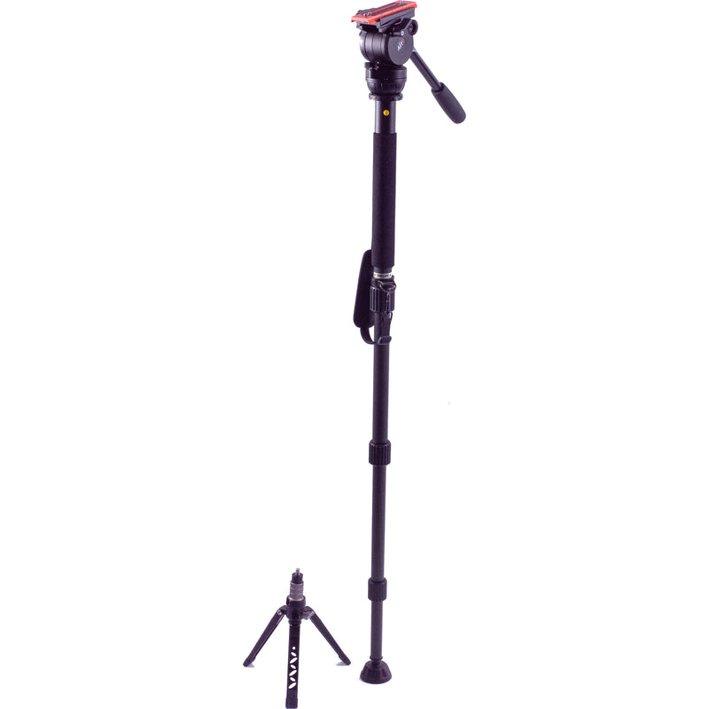 Miller AirV Fluid Head with Solo-Q Pod Monopod, Base Stand, and Carry Bag Kit