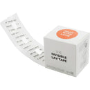 Bubblebee Industries Invisible Lav Covers Moleskin Big Bag Kit with Tape Roll (120-Pack, White)