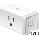 TP-Link KP125M Kasa Smart Wi-Fi Plug Slim with Energy Monitoring (6-Pack)