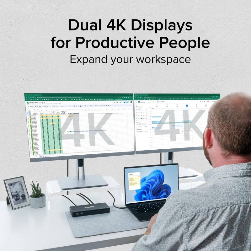 Plugable USB-C Dual Display Docking Station
