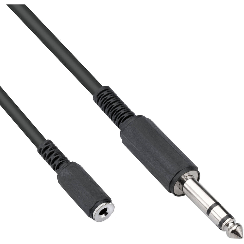 Pearstone 3.5mm Mini Female to 1/4" Male Stereo Audio Extension Cable (25')