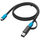 Kensington USB-C 3.2 Gen 2 Cable with USB-A Adapter (3.3')