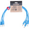 intellijel 3.5mm Patch Cable (11.8", Blue, 4-Pack)