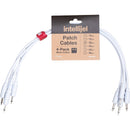 intellijel 3.5mm Patch Cable (11.8", White, 4-Pack)
