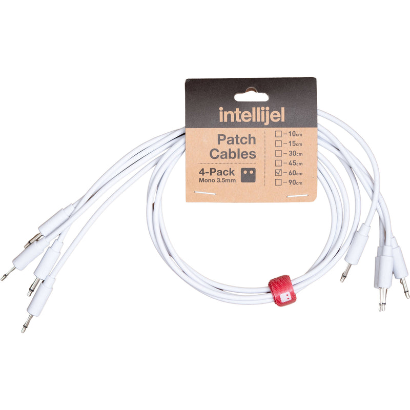 intellijel 3.5mm Patch Cable (23.6", White, 4-Pack)