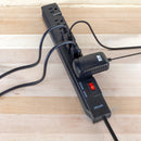 Watson 7-Outlet Surge Protector (1200 Joules, Black)