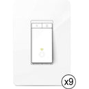 TP-Link HS220 Smart Wi-Fi Light Switch with Dimmer (9-Pack)