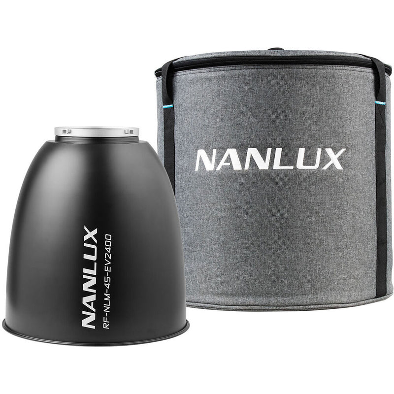Nanlux Evoke 2400B Bi-Color LED Monolight Kit with 45&deg; Reflector and Light-Only Flight Case