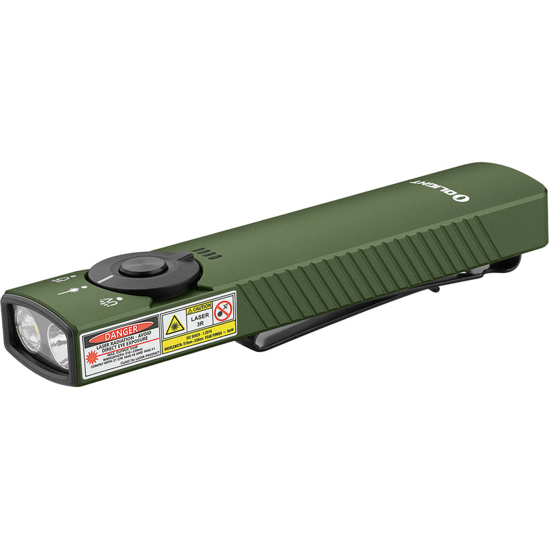 Olight Arkfeld Pro Class 3R Flashlight with LED Light, UV, and Laser (OD Green)